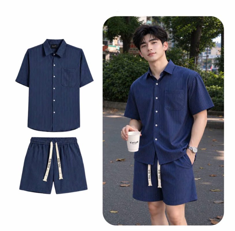 Set- Đũi- Nam -Chất- Liệu- Đũi- Thoáng -Mát