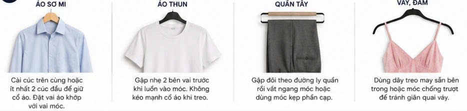 Cách -Treo- Quần -Áo -Giúp -Giữ- Form- Tốt -Hơn