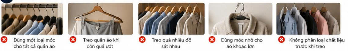 Cách -Treo- Quần -Áo -Giúp -Giữ- Form- Tốt -Hơn