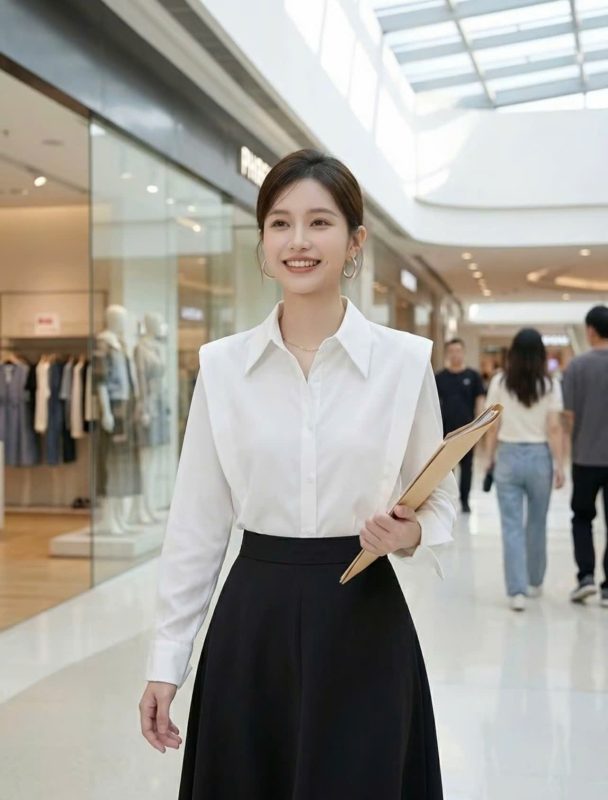 Áo -Sơ -Mi -Nữ -Thiết -Kế -Phong -Cách- Hàn -Quốc